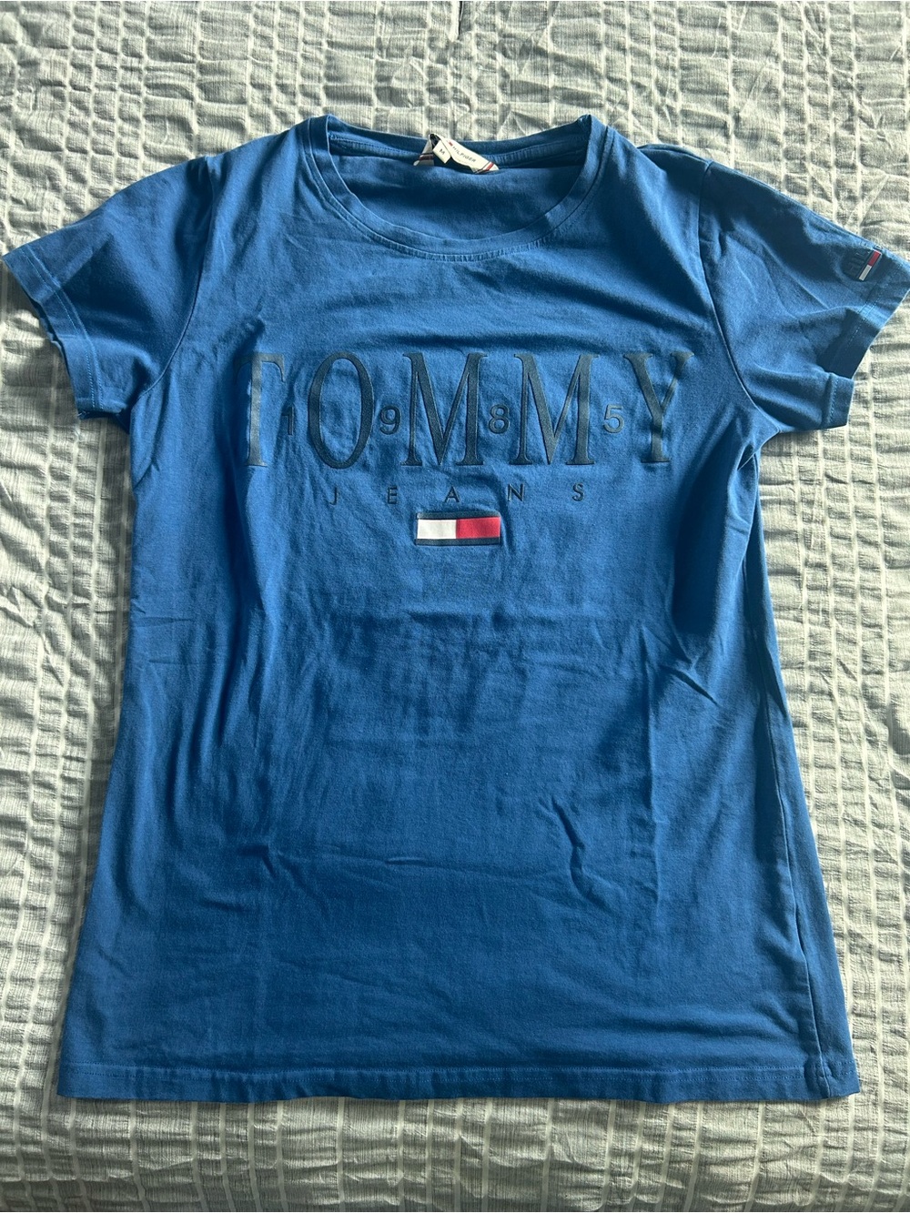 Tommy Hilfiger Blue Logo Short Sleeve Crew Tee